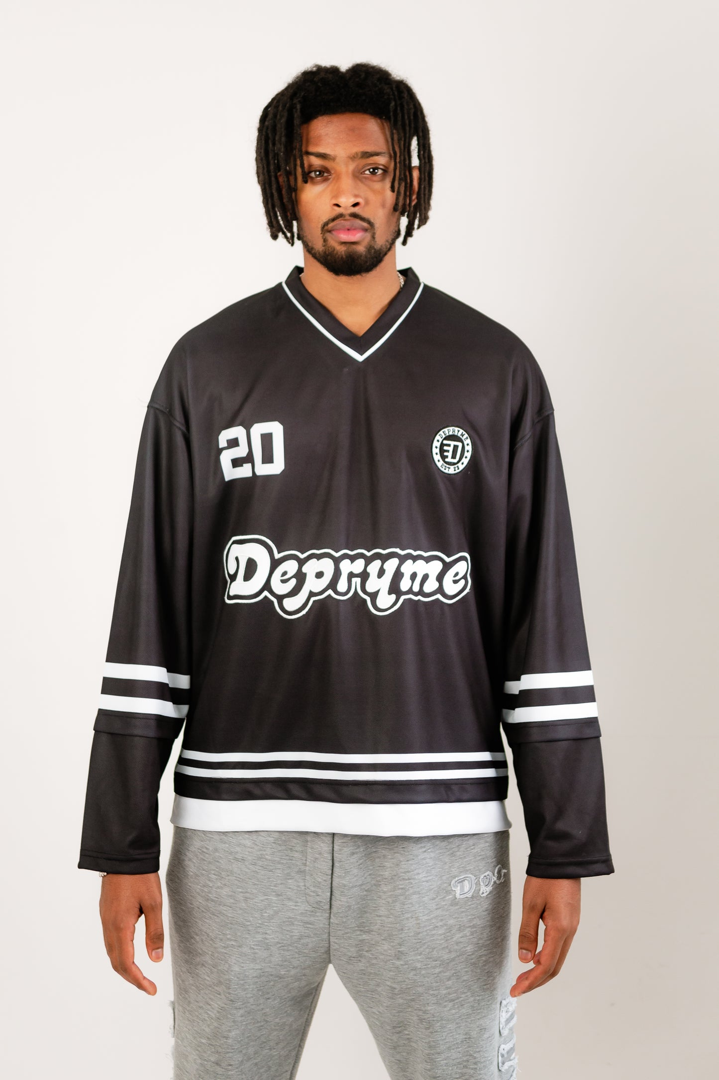 Top tier longsleeved jersey Black/white
