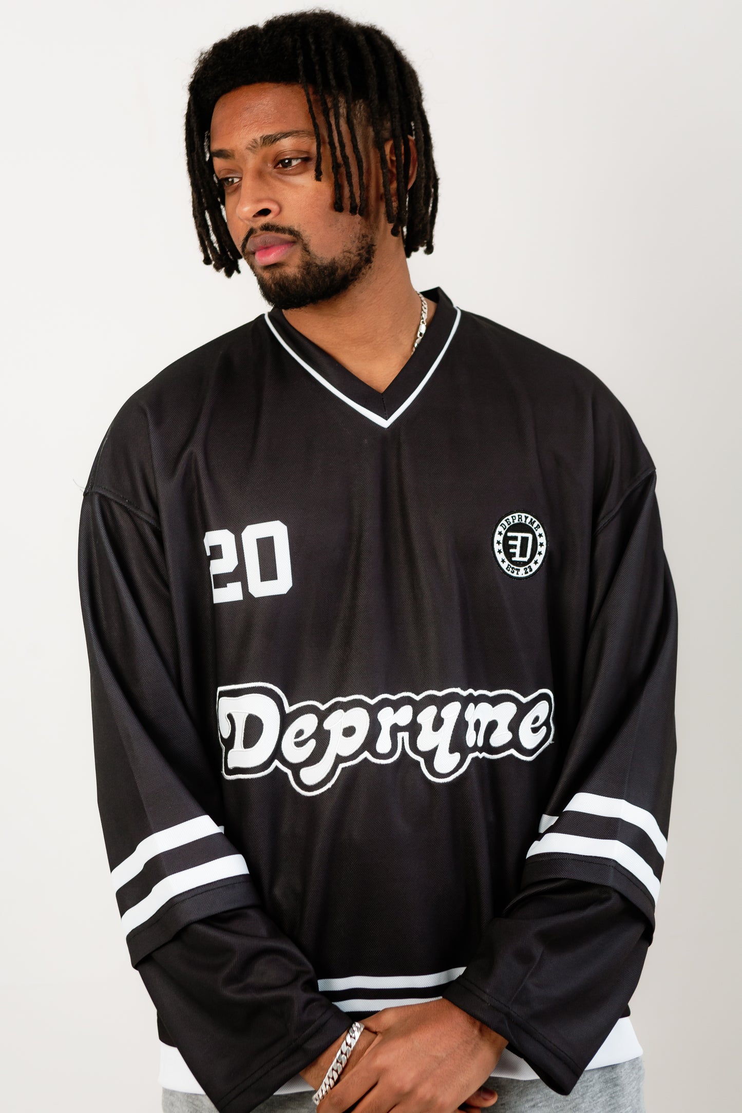 Top tier longsleeved jersey Black/white