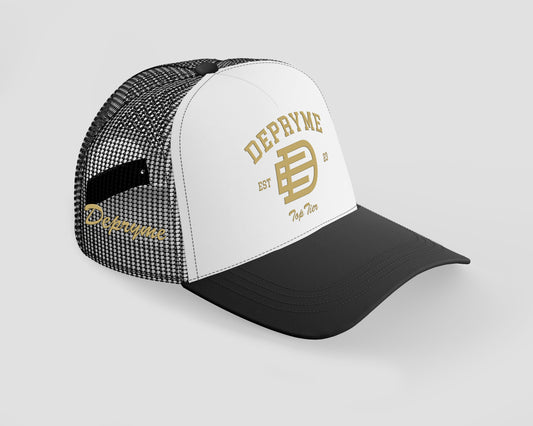 White Depryme Trucker Hat