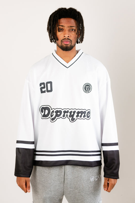 Top tier long-sleeved jersey White/black