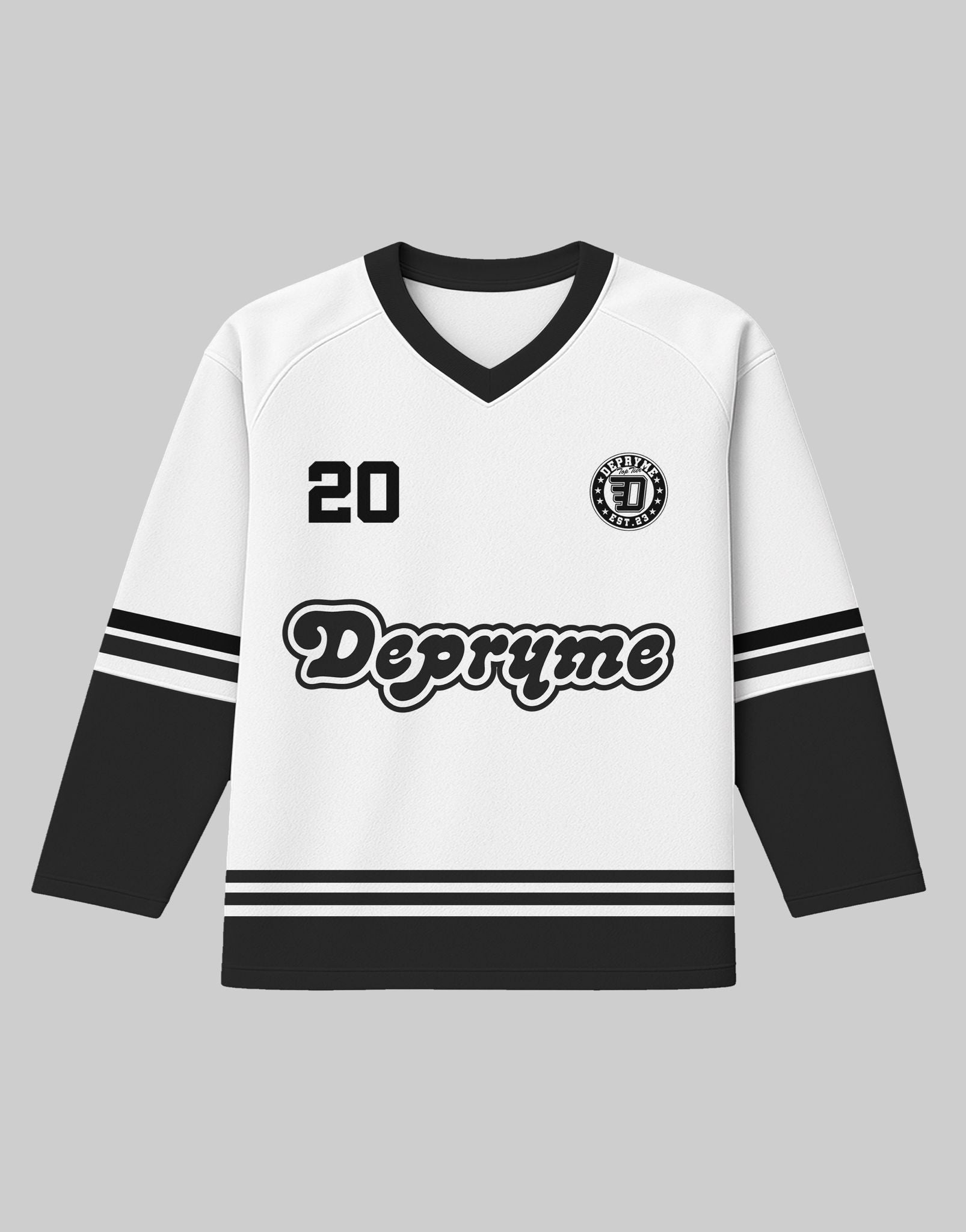 Top tier long-sleeved jersey White/black