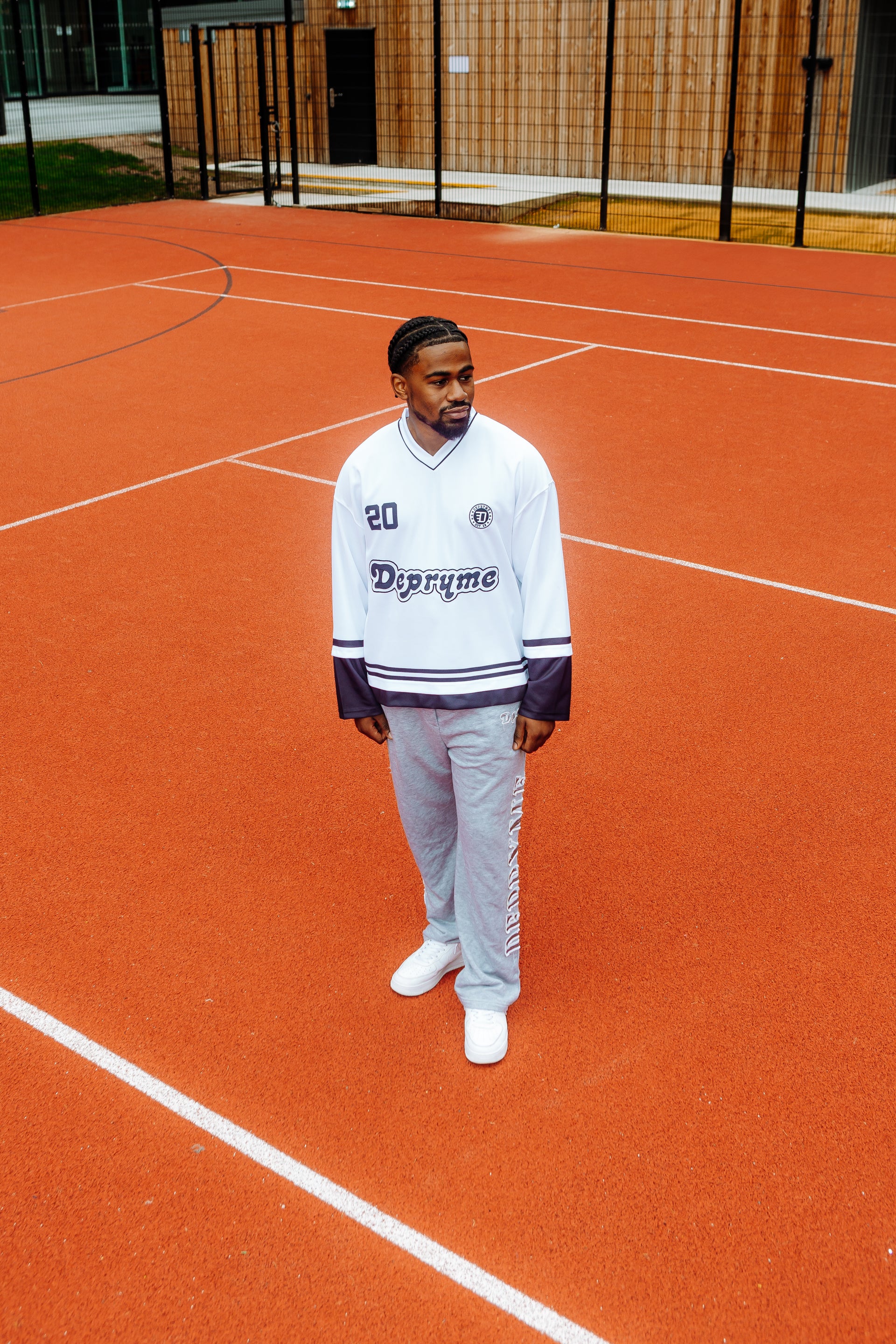 Top tier long-sleeved jersey White/black